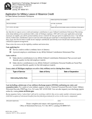 Military Leave Policy  Form