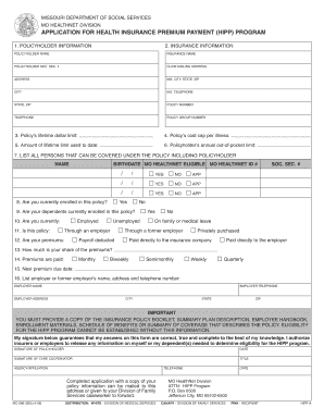 Missouri Hipp Program  Form