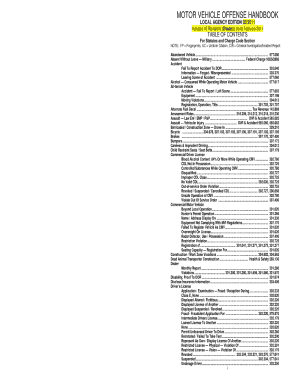 Missouri Charge Code Manual  Form