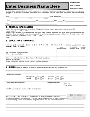 Application Print Out  Form