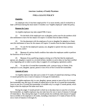 Sample Completed Fmla Forms