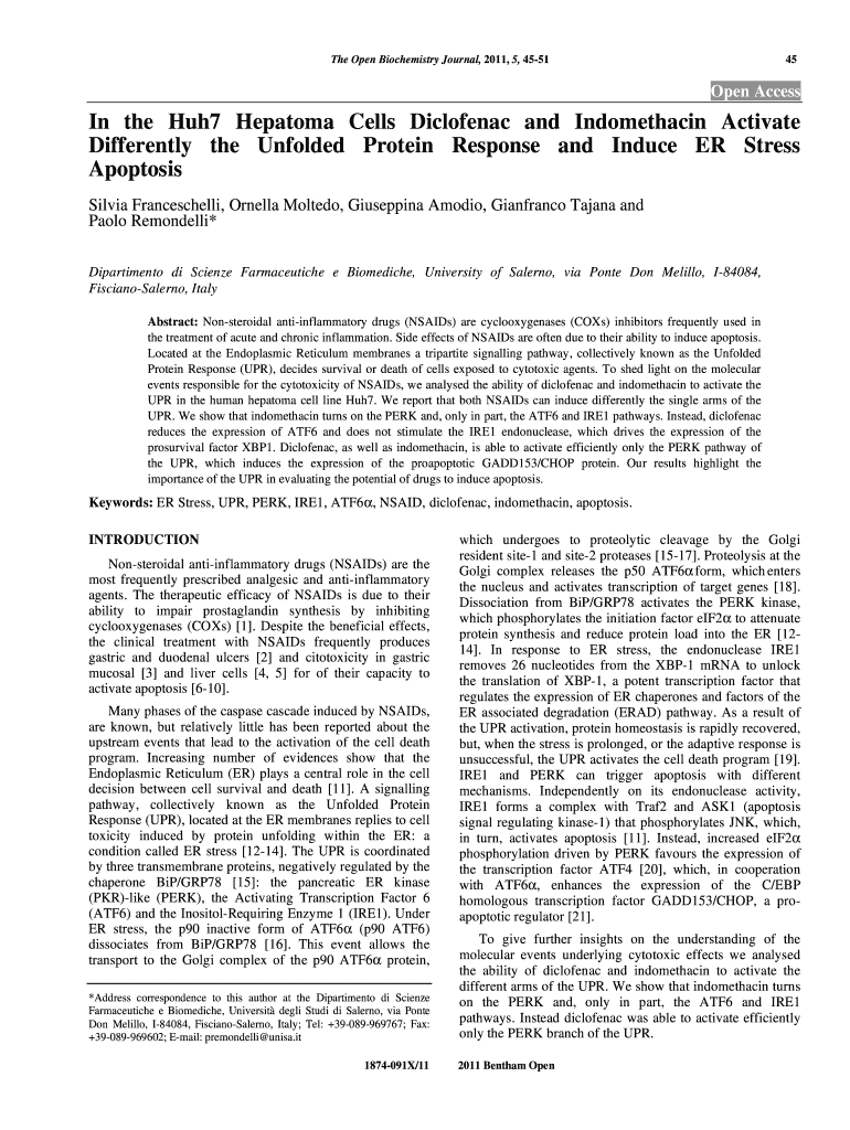 In the Huh7 Hepatoma Cells Diclofenac and Activate  Form