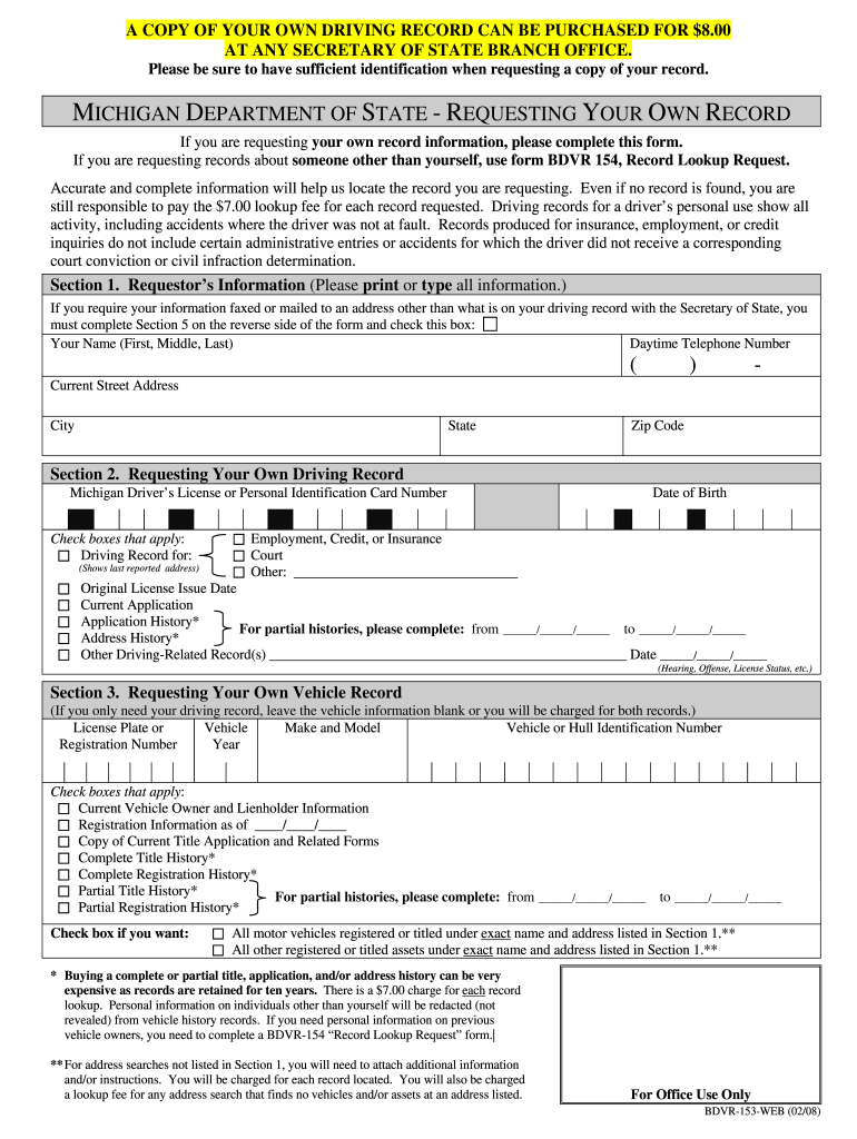  Form Bdvr 153 Webpdffillercom 2008