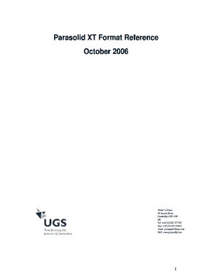 Parasolid Documentation PDF  Form