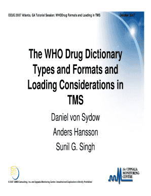 Who Drug Dictionary PDF Form