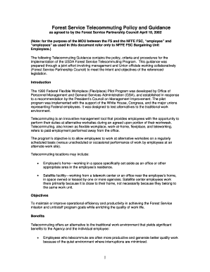 Telework Agreement  Form