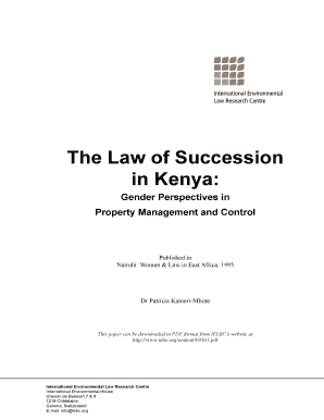 Succession Forms Kenya