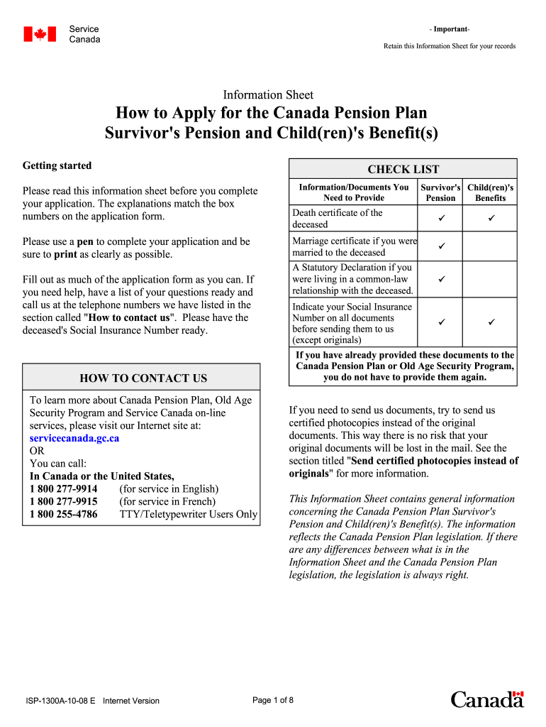  Isp 1300 Form 2010