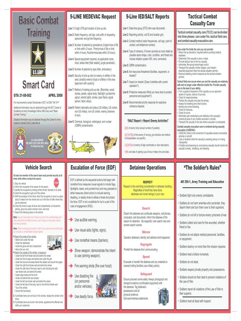Army Smart Card PDF  Form