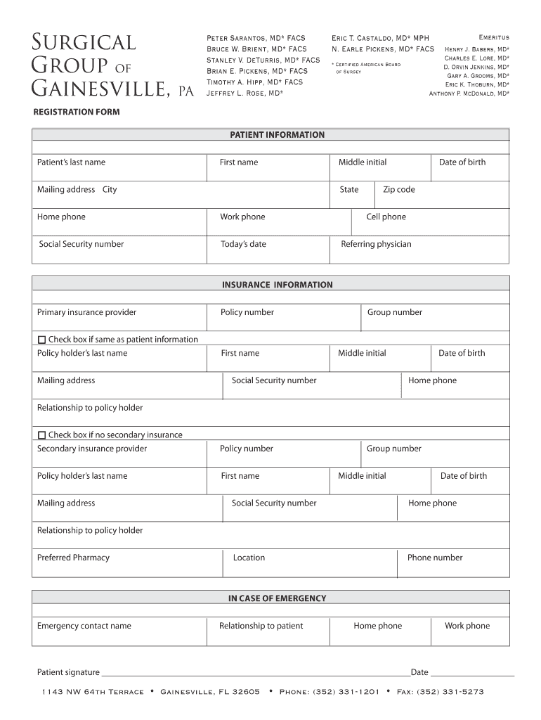 New Patient Forms