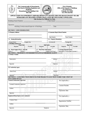 Peabody Building Department  Form