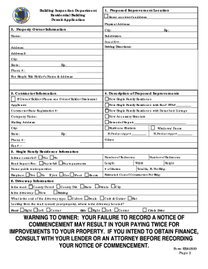 Santa Rosa Permits Online  Form