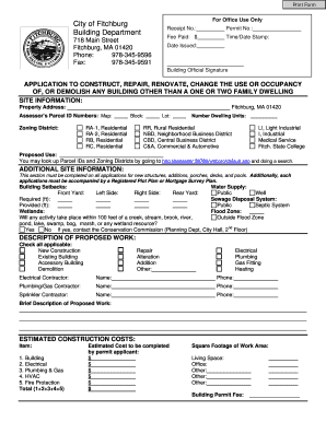 Fitchburg Building Department  Form