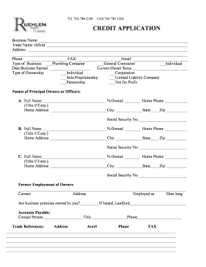 Tractor Supply Credit Card Application  Form