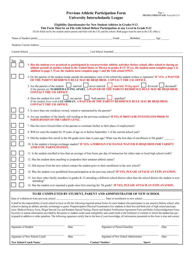  Papf Form 2010