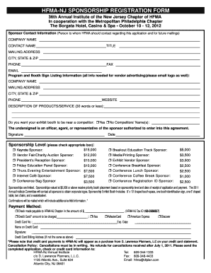 Njhfma  Form