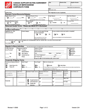 Home Depot Invoice PDF  Form