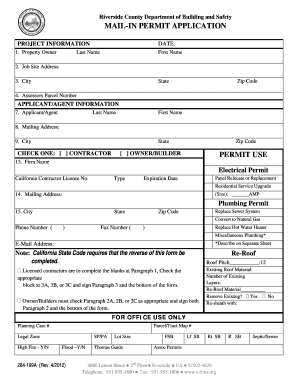 Riverside County Building Safety  Form