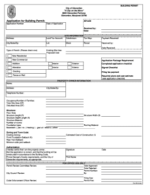 City of Glenarden  Form