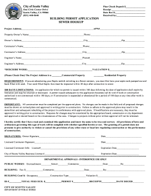 Building Permit Application Form