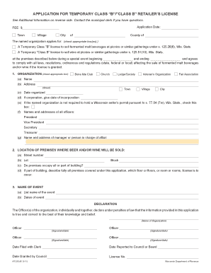 Wisconsin At315 Form