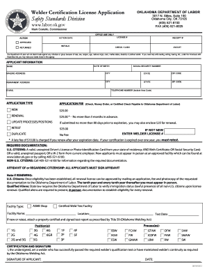  Oklahoma Welding License Renewal 2012