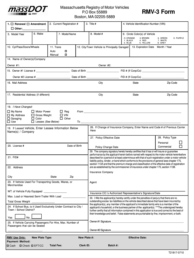  Rmv3 Form 2012