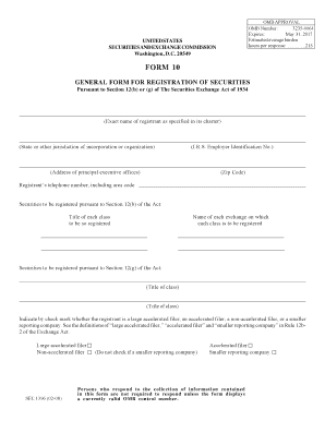  Form 10 Omb No 3235 0064 2008