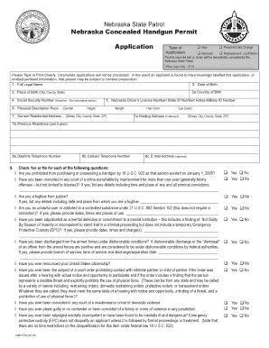  Lancaster County Handgun Permit 2007