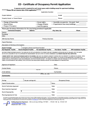Plano Certificate of Appropriateness Form