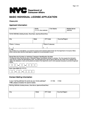  Fax Number for Basic Individual Application for Temporary Street Fair Vendor Form 2013