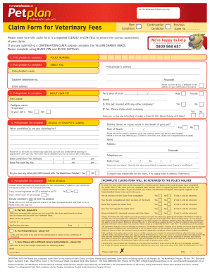 Petplan Claim Form Nz