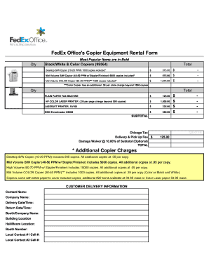 Printer Rental Agreement Format