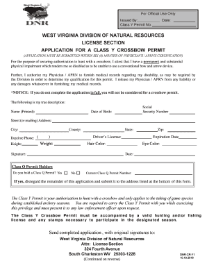  Wv Crossbow Permit 2011