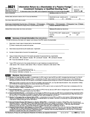  Form 8621 Rev 2013