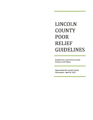 Lincoln Coundy Sd Poor Relief  Form