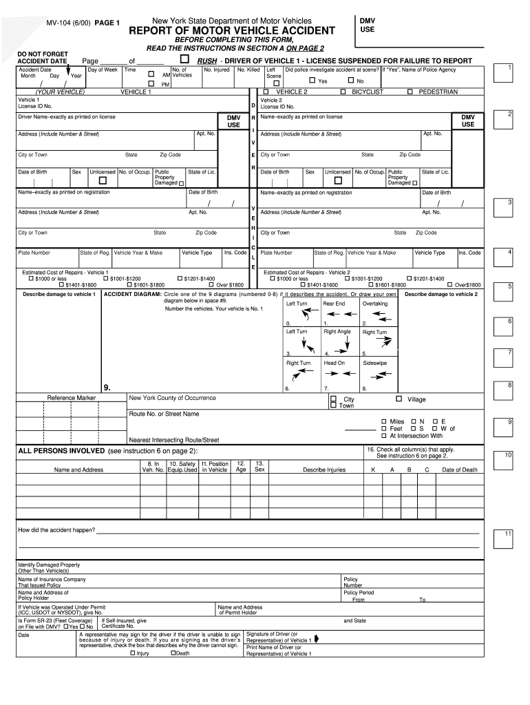  Mv104 Form 2011