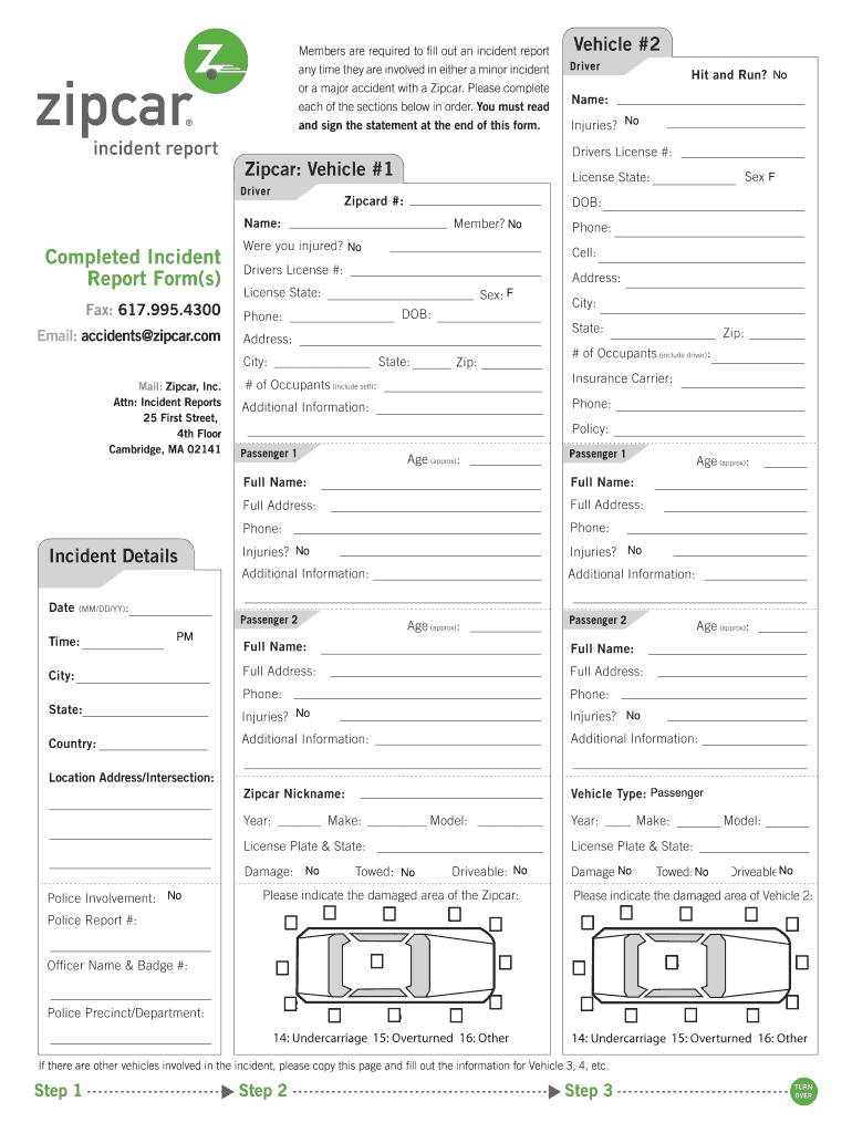 Incident Report  Form