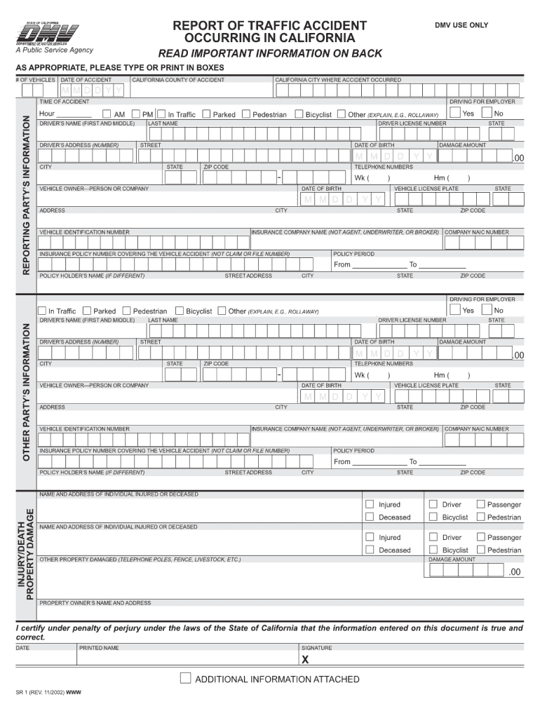  Sr1 Form Ca Online 2008