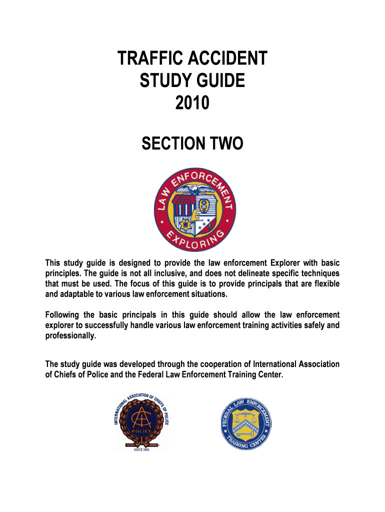 Traffic Accident Study Guide Form