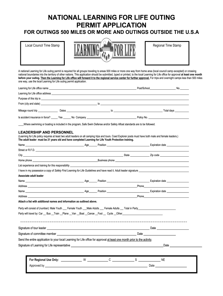 Kids Outing Permission Form Template