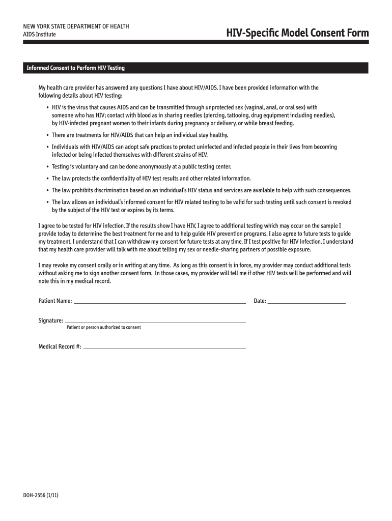 Hiv Consent Form