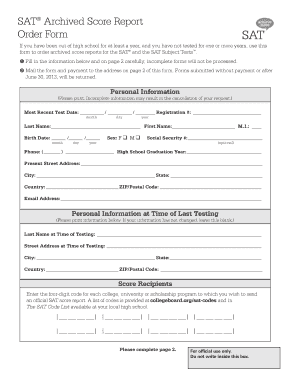 Sat Student ID Form