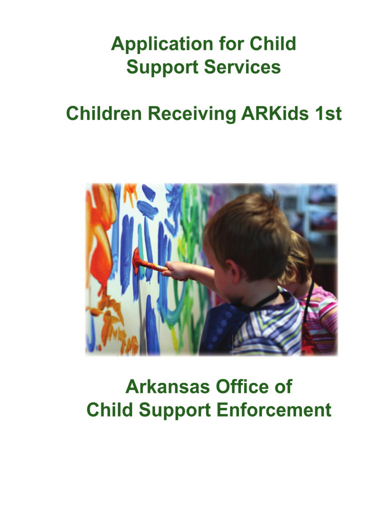 Apply for Child Support Online Arkansas  Form