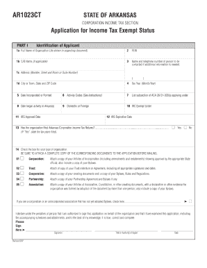How to Fill to Ar1023ct for a Church Arkansas  Form