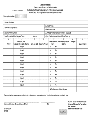 Dfa Reduced Manufacturing Utility Tax Form