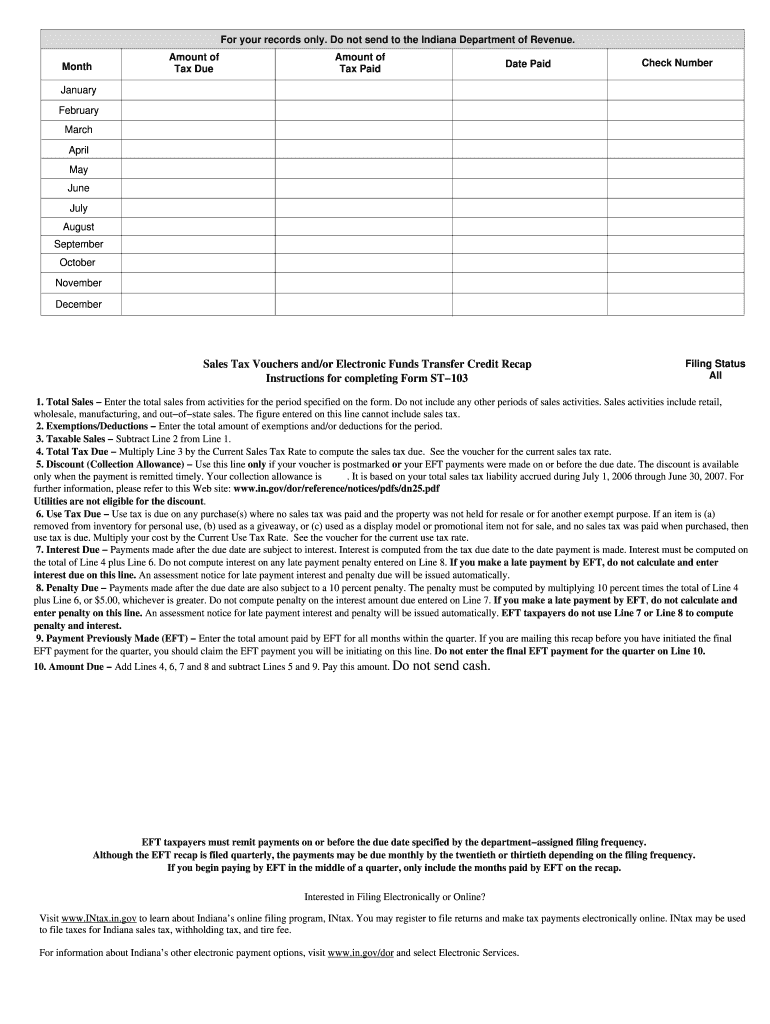 Sales Tax Vouchers Andor Electronic Funds Transfer Credit Recap AI  Form