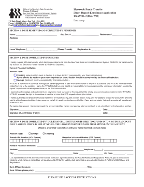 Direct Deposit Enrollment Form Rs6370l 3 Instructions