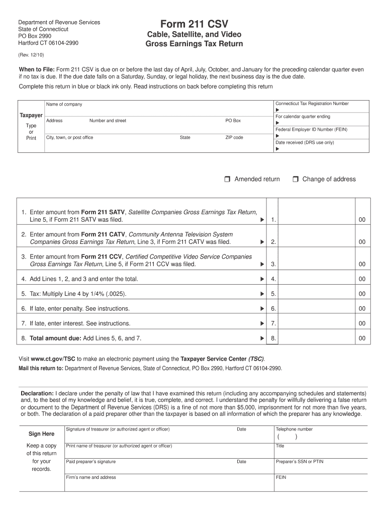 State of Ct Form 211