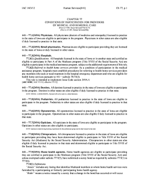 Iowa Administrative Code 441 77 Form